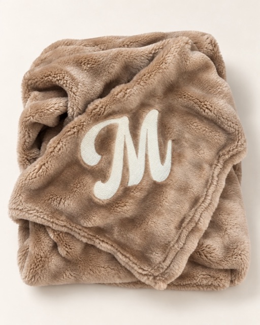 Monogrammed blanket