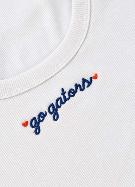 Go Gators embroidered top