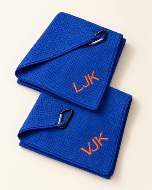 Royal blue golf towels