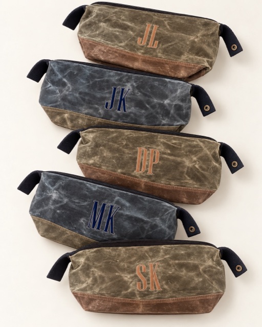 Waxed travel cases