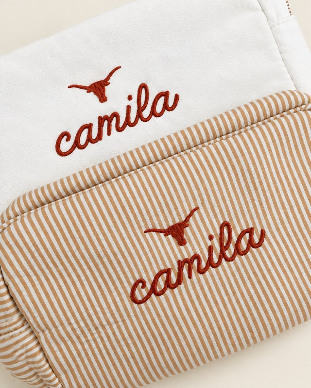 Longhorn personalized pouches