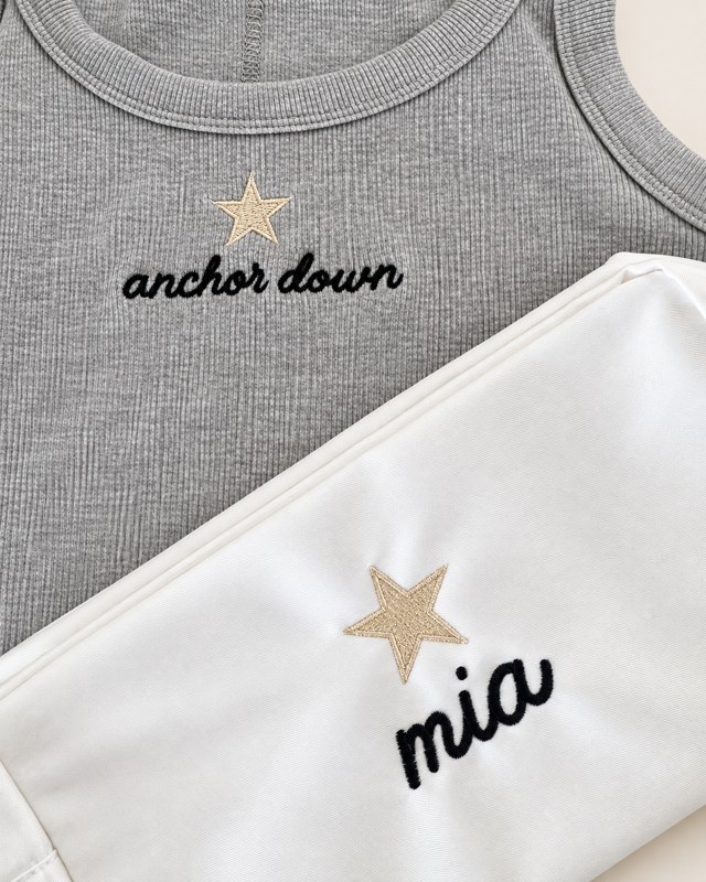 Anchor Down top & pouch